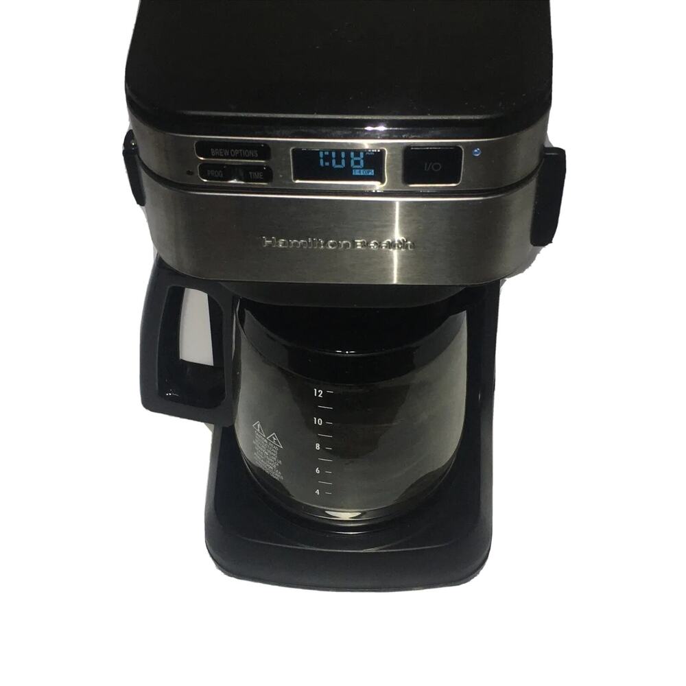 Hamilton Beach Programmable Coffee Maker Model 46310, 12 Cups Easy Access, Black